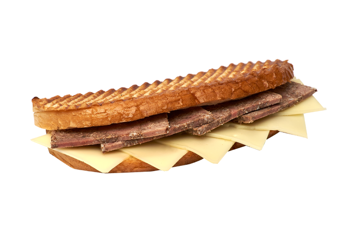 AYVALIK EKMEĞİNE KAVURMA KAŞARLI TOST