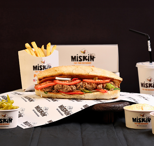 Miskin Dana Kavurma Sandviç Medium (120 - 140 Gr)